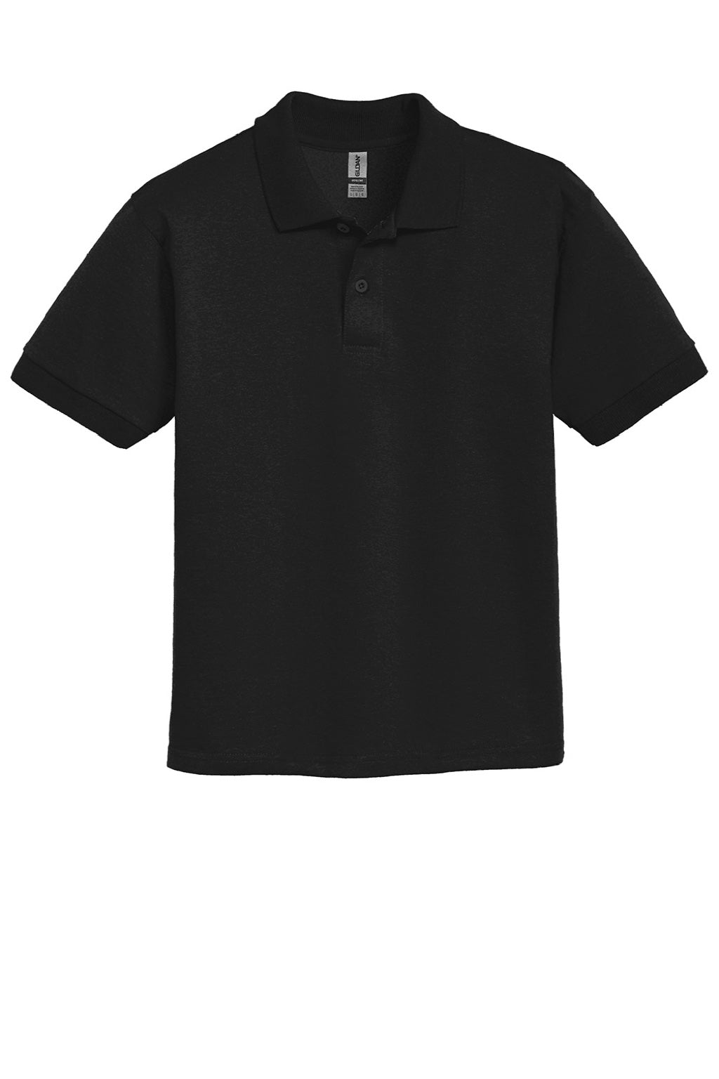 Gildan 8800B Youth DryBlend Moisture Wicking Short Sleeve Polo Shirt Black Flat Front