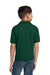 Gildan 8800B Youth DryBlend Moisture Wicking Short Sleeve Polo Shirt Forest Green Model Back
