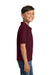 Gildan 8800B Youth DryBlend Moisture Wicking Short Sleeve Polo Shirt Maroon Model Side
