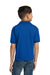 Gildan 8800B Youth DryBlend Moisture Wicking Short Sleeve Polo Shirt Royal Blue Model Back