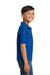 Gildan 8800B Youth DryBlend Moisture Wicking Short Sleeve Polo Shirt Royal Blue Model Side
