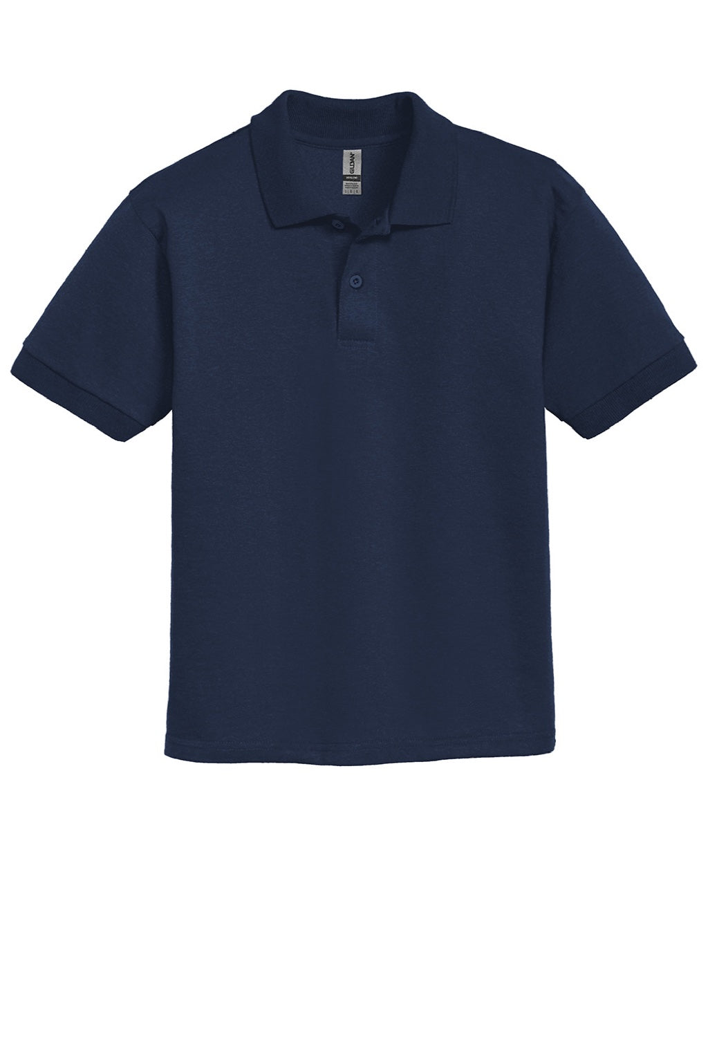 Gildan 8800B Youth DryBlend Moisture Wicking Short Sleeve Polo Shirt Navy Blue Flat Front