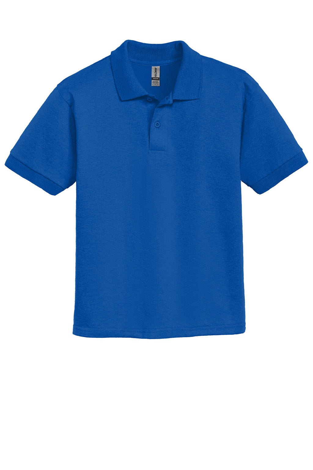 Gildan 8800B Youth DryBlend Moisture Wicking Short Sleeve Polo Shirt Royal Blue Flat Front