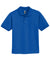 Gildan 8800B Youth DryBlend Moisture Wicking Short Sleeve Polo Shirt Royal Blue Flat Front