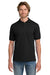 Gildan 8800 Mens DryBlend Moisture Wicking Short Sleeve Polo Shirt Black Model Front