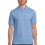 Gildan Mens DryBlend Moisture Wicking Short Sleeve Polo Shirt - Light Blue