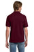 Gildan 8800 Mens DryBlend Moisture Wicking Short Sleeve Polo Shirt Maroon Model Back