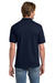 Gildan 8800 Mens DryBlend Moisture Wicking Short Sleeve Polo Shirt Navy Blue Model Back