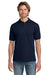 Gildan 8800 Mens DryBlend Moisture Wicking Short Sleeve Polo Shirt Navy Blue Model Front
