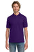 Gildan 8800 Mens DryBlend Moisture Wicking Short Sleeve Polo Shirt Purple Model Front