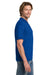 Gildan 8800 Mens DryBlend Moisture Wicking Short Sleeve Polo Shirt Royal Blue Model Side