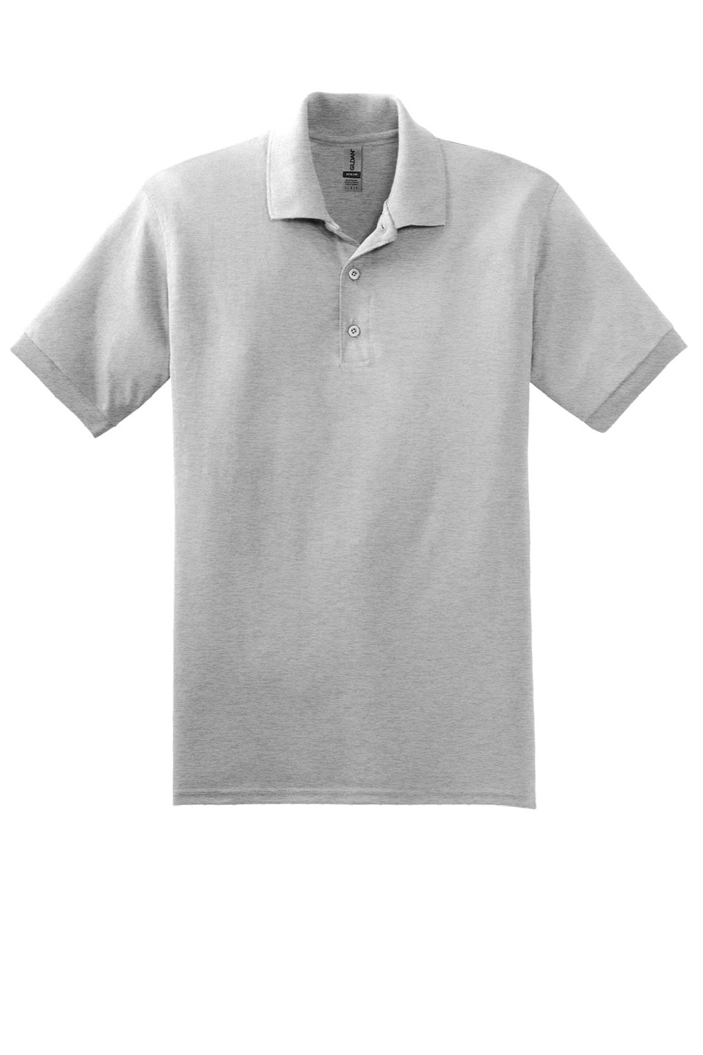 Gildan 8800 Mens DryBlend Moisture Wicking Short Sleeve Polo Shirt Ash Grey Flat Front