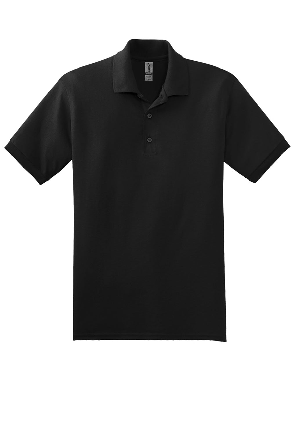 Gildan 8800 Mens DryBlend Moisture Wicking Short Sleeve Polo Shirt Black Flat Front