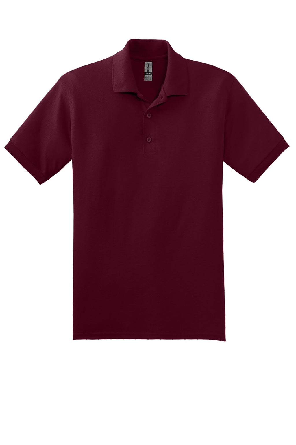 Gildan 8800 Mens DryBlend Moisture Wicking Short Sleeve Polo Shirt Maroon Flat Front