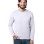 Alternative Mens Eco Cozy Fleece Crewneck Sweatshirt - White