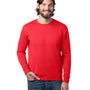 Alternative Mens Eco Cozy Fleece Crewneck Sweatshirt - Apple Red
