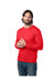 Alternative 8800PF Mens Eco Cozy Fleece Crewneck Sweatshirt Apple Red 3Q