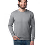 Alternative Mens Eco Cozy Fleece Crewneck Sweatshirt - Heather Grey