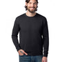 Alternative Mens Eco Cozy Fleece Crewneck Sweatshirt - Black