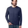 Alternative Mens Eco Cozy Fleece Crewneck Sweatshirt - Midnight Navy Blue