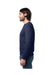 Alternative 8800PF Mens Eco Cozy Fleece Crewneck Sweatshirt Midnight Navy Blue Side