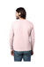 Alternative 8800PF Mens Eco Cozy Fleece Crewneck Sweatshirt Faded Pink Back