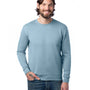 Alternative Mens Eco Cozy Fleece Crewneck Sweatshirt - Light Blue