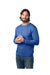 Alternative 8800PF Mens Eco Cozy Fleece Crewneck Sweatshirt Heritage Royal Blue 3Q