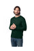 Alternative 8800PF Mens Eco Cozy Fleece Crewneck Sweatshirt Varisty Green 3Q