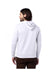 Alternative 8804PF Mens Eco Cozy Fleece Hooded Sweatshirt Hoodie White Model Back