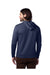 Alternative 8804PF Mens Eco Cozy Fleece Hooded Sweatshirt Hoodie Midnight Navy Blue Model Back