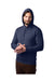 Alternative 8804PF Mens Eco Cozy Fleece Hooded Sweatshirt Hoodie Midnight Navy Blue Model 3Q
