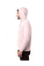 Alternative 8804PF Mens Eco Cozy Fleece Hooded Sweatshirt Hoodie Faded Pink Model Side