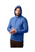 Alternative 8804PF Mens Eco Cozy Fleece Hooded Sweatshirt Hoodie Heritage Royal Blue Model 3Q
