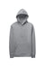 Alternative 8804PF Mens Eco Cozy Fleece Hooded Sweatshirt Hoodie Heather Grey Flat Front