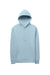 Alternative 8804PF Mens Eco Cozy Fleece Hooded Sweatshirt Hoodie Light Blue Flat Front