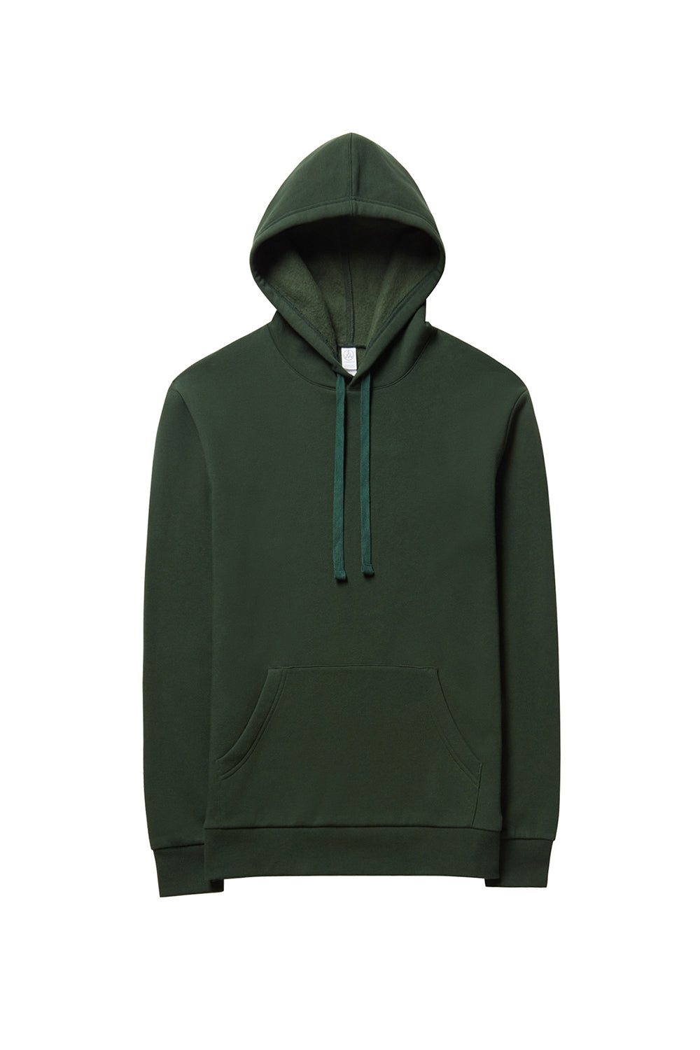 Alternative 8804PF Mens Eco Cozy Fleece Hooded Sweatshirt Hoodie Varisty Green Flat Front