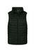 Burnside 8703 Mens Element Full Zip Puffer Vest Black Flat Front