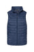 Burnside 8703 Mens Element Full Zip Puffer Vest Navy Blue Flat Front