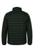 Burnside 8713 Mens Element Full Zip Puffer Jacket Black Flat Back