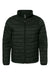 Burnside 8713 Mens Element Full Zip Puffer Jacket Black Flat Front