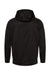 Burnside 8670 Mens Performance Raglan Hooded Sweatshirt Hoodie Black Flat Back