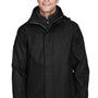 North End Mens 3-in-1 Water Resistant Full Zip Hooded Jacket - Black