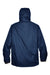 North End 88130 Mens 3-in-1 Water Resistant Full Zip Hooded Jacket Midnight Navy Blue Flat Back