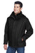 North End 88130 Mens 3-in-1 Water Resistant Full Zip Hooded Jacket Black Model 3q