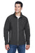 North End 88138 Mens Technical Water Resistant Full Zip Jacket Graphite Grey Model Front