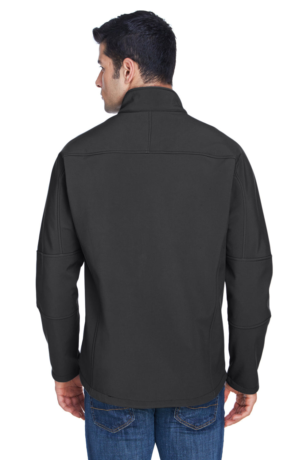 North End 88138 Mens Technical Water Resistant Full Zip Jacket Graphite Grey Model Back