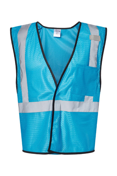 Kishigo B120-131 Unisex EV Series Enhanced Visibility Non-ANSI Vest Electric Blue Flat Front