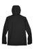 North End 88166 Mens Prospect Water Resistant Full Zip Hooded Jacket Black Flat Back