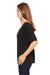 Bella + Canvas BC8816/8816 Womens Slouchy Short Sleeve Wide Neck T-Shirt Black Speckled Model Side